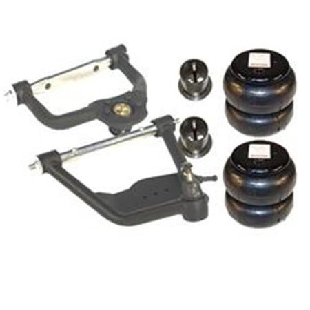 AIRBAGIT AirBagIt AIRARM-GM7391-2B 1963-1991 Chevrolet C20 C30 C35 Upper And Lower Control Arms With Bags And Mounts - With X-Shaft Set AIRARM-GM7391-2B